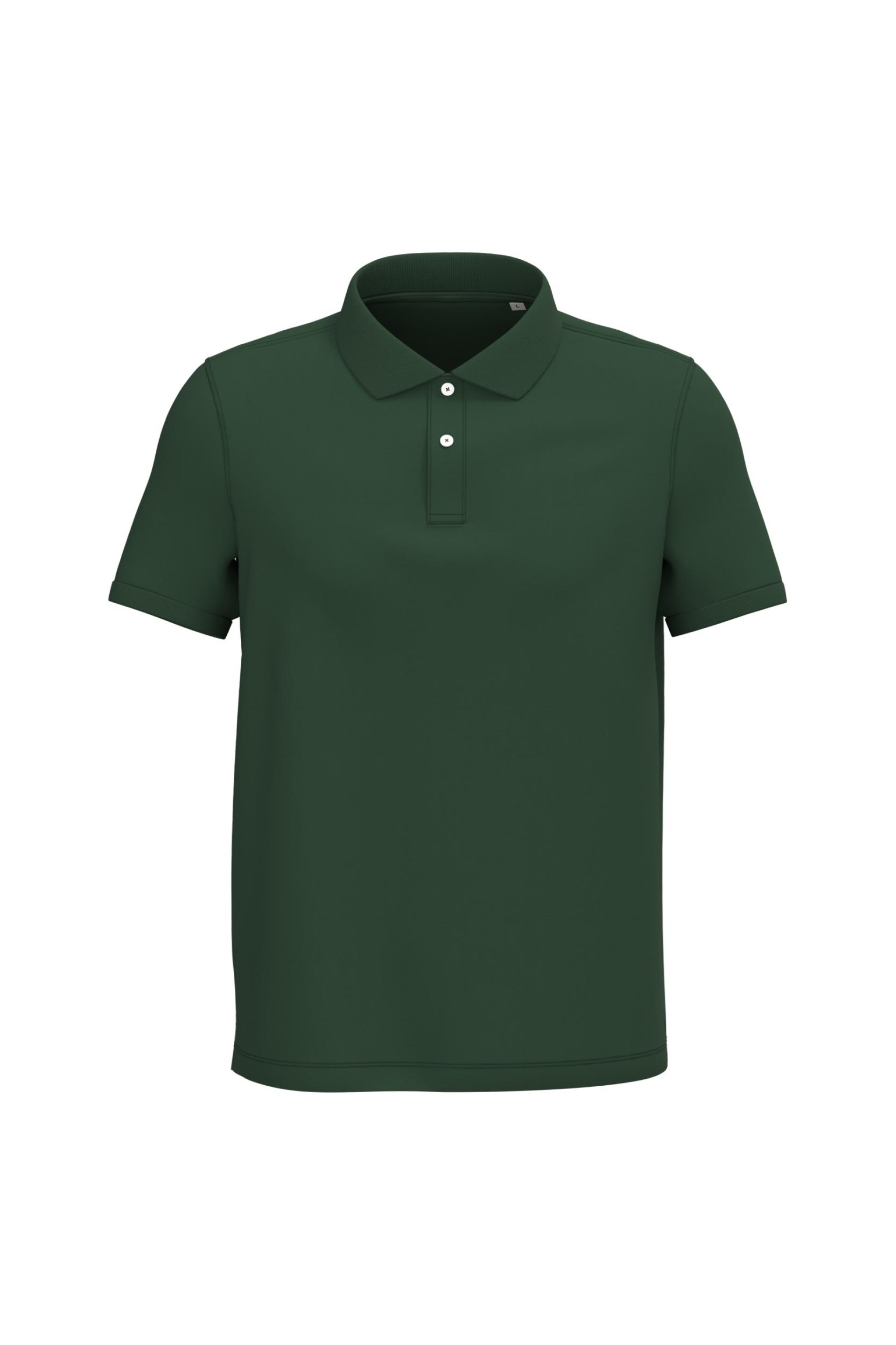 Polo eco-responsável em malha piqué de homem