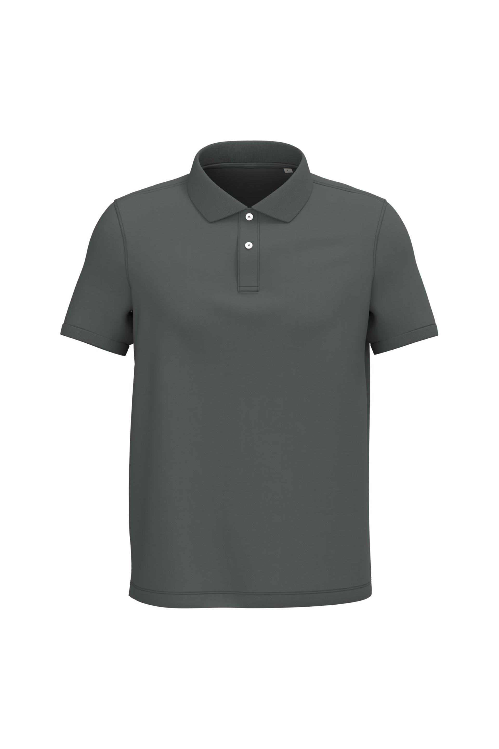 Polo eco-responsável em malha piqué de homem
