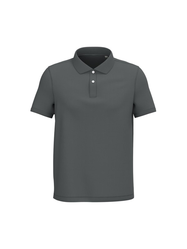 Polo eco-responsável em malha piqué de homem