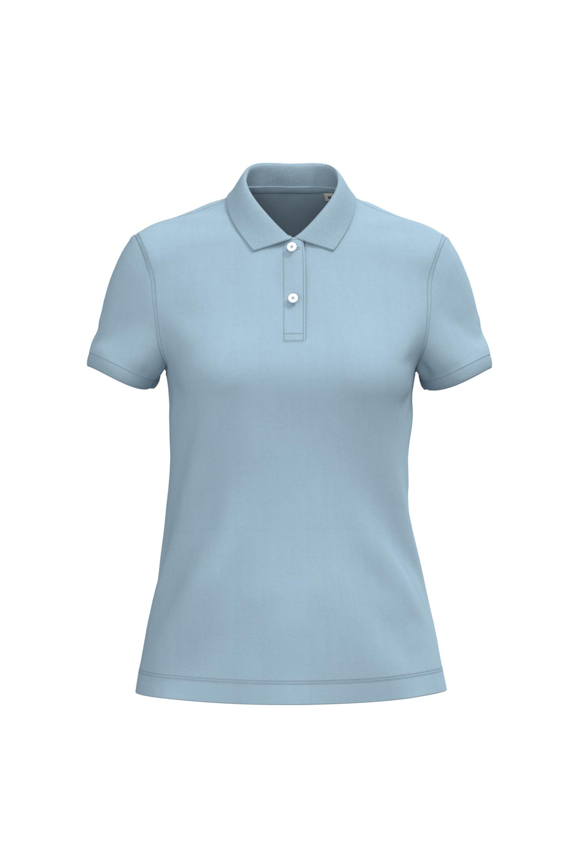 Polo eco-responsável em malha piqué de senhora