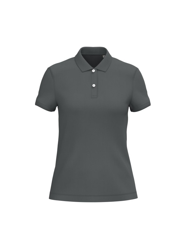 Polo eco-responsável em malha piqué de senhora