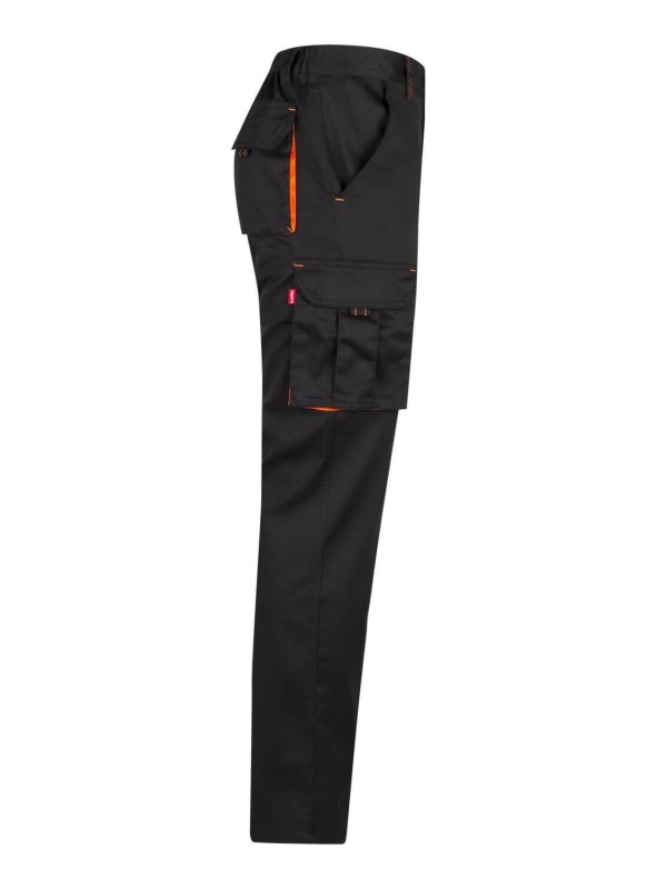 Calças stretch bicolor multibolsos - Série 103008S