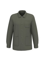 Casaco worker masculino ecol�gico com efeito lavado