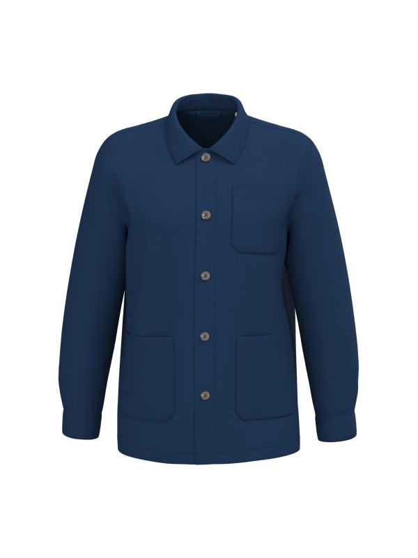 Casaco worker masculino ecol�gico com efeito lavado
