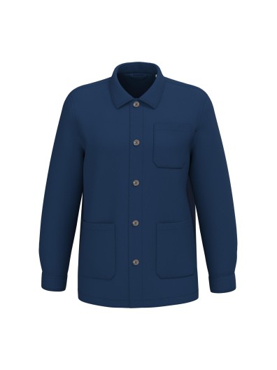 Casaco worker masculino ecol�gico com efeito lavado