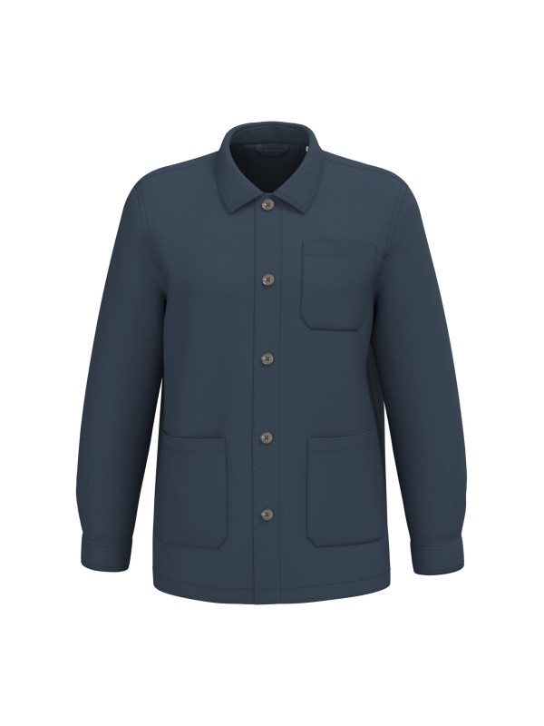 Casaco worker masculino ecol�gico com efeito lavado