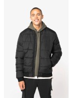 Blus�o acolchoado eco-respons�vel com gola Teddy unissexo