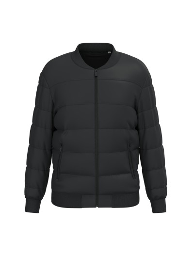 Blus�o acolchoado eco-respons�vel com gola Teddy unissexo