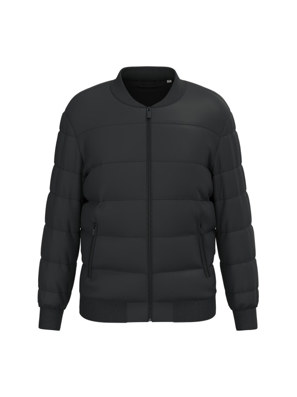 Blus�o acolchoado eco-respons�vel com gola Teddy unissexo