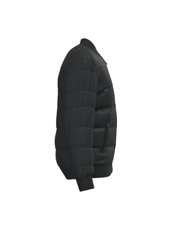 Blus�o acolchoado eco-respons�vel com gola Teddy unissexo