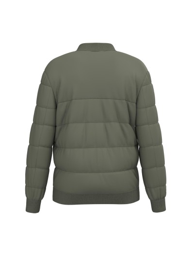 Blus�o acolchoado eco-respons�vel com gola Teddy unissexo