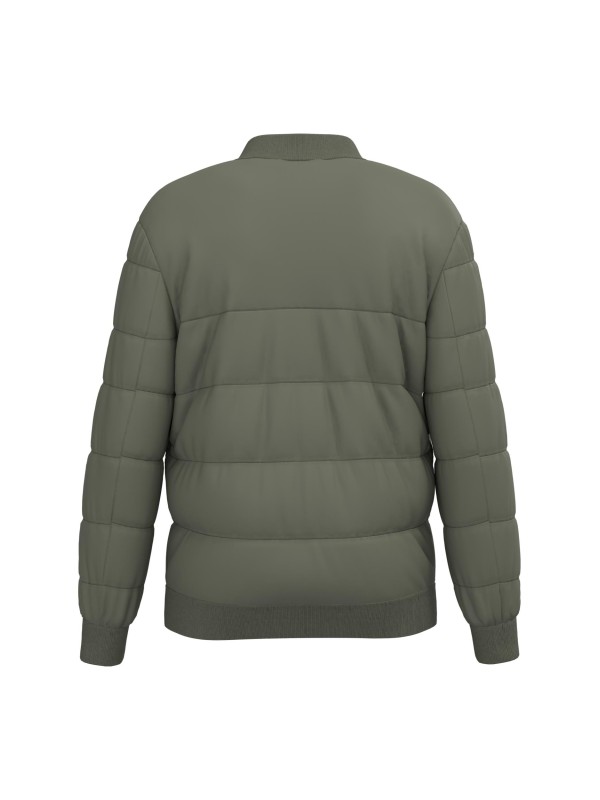 Blus�o acolchoado eco-respons�vel com gola Teddy unissexo