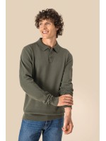 Polo eco-respons�vel manga comprida de homem