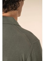 Polo eco-respons�vel manga comprida de homem