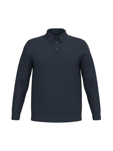 Polo eco-respons�vel manga comprida de homem