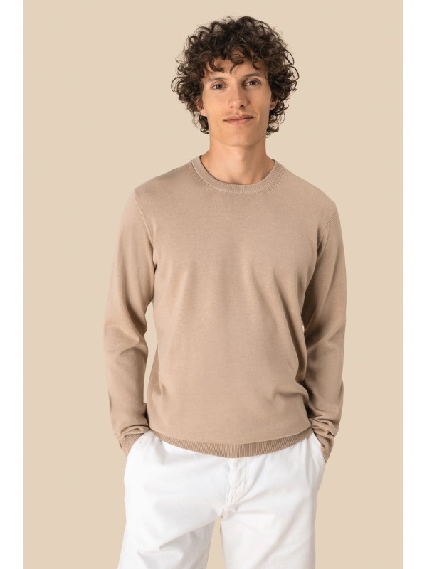 Camisola eco-respons�vel decote redondo de homem