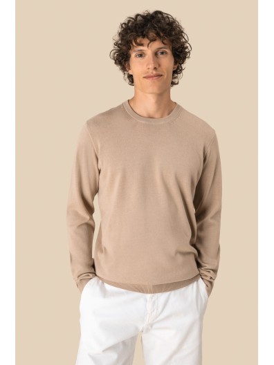 Camisola eco-respons�vel decote redondo de homem