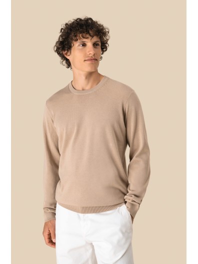 Camisola eco-respons�vel decote redondo de homem