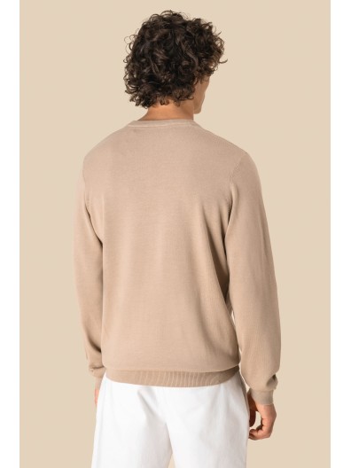 Camisola eco-respons�vel decote redondo de homem