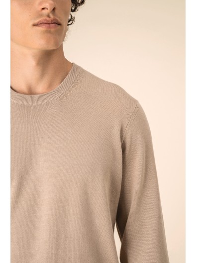 Camisola eco-respons�vel decote redondo de homem