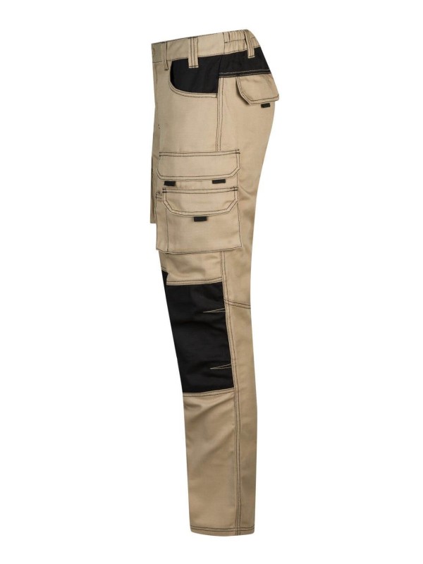 Calça Canvas Bicolor Multibolsos - Série 103011B