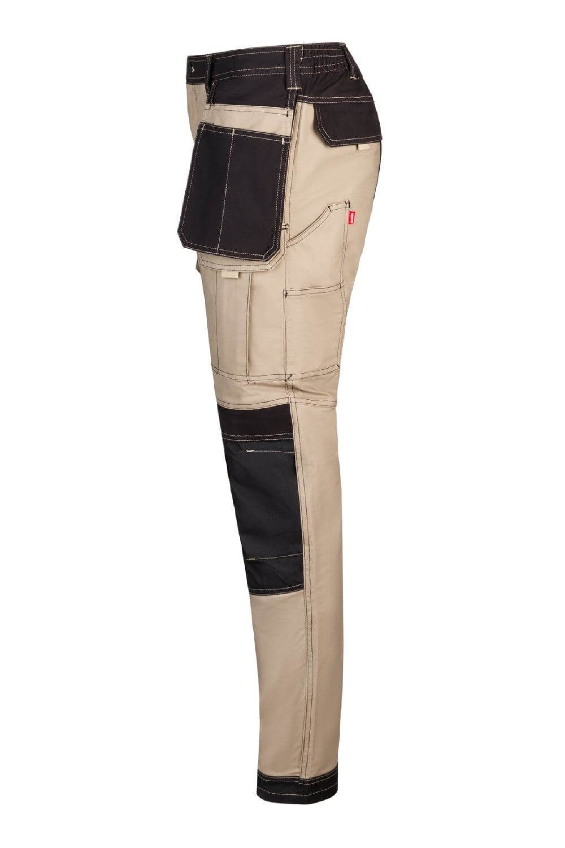 Calças Stretch Bicolor com Bolsos Flutuantes - Série 103019S