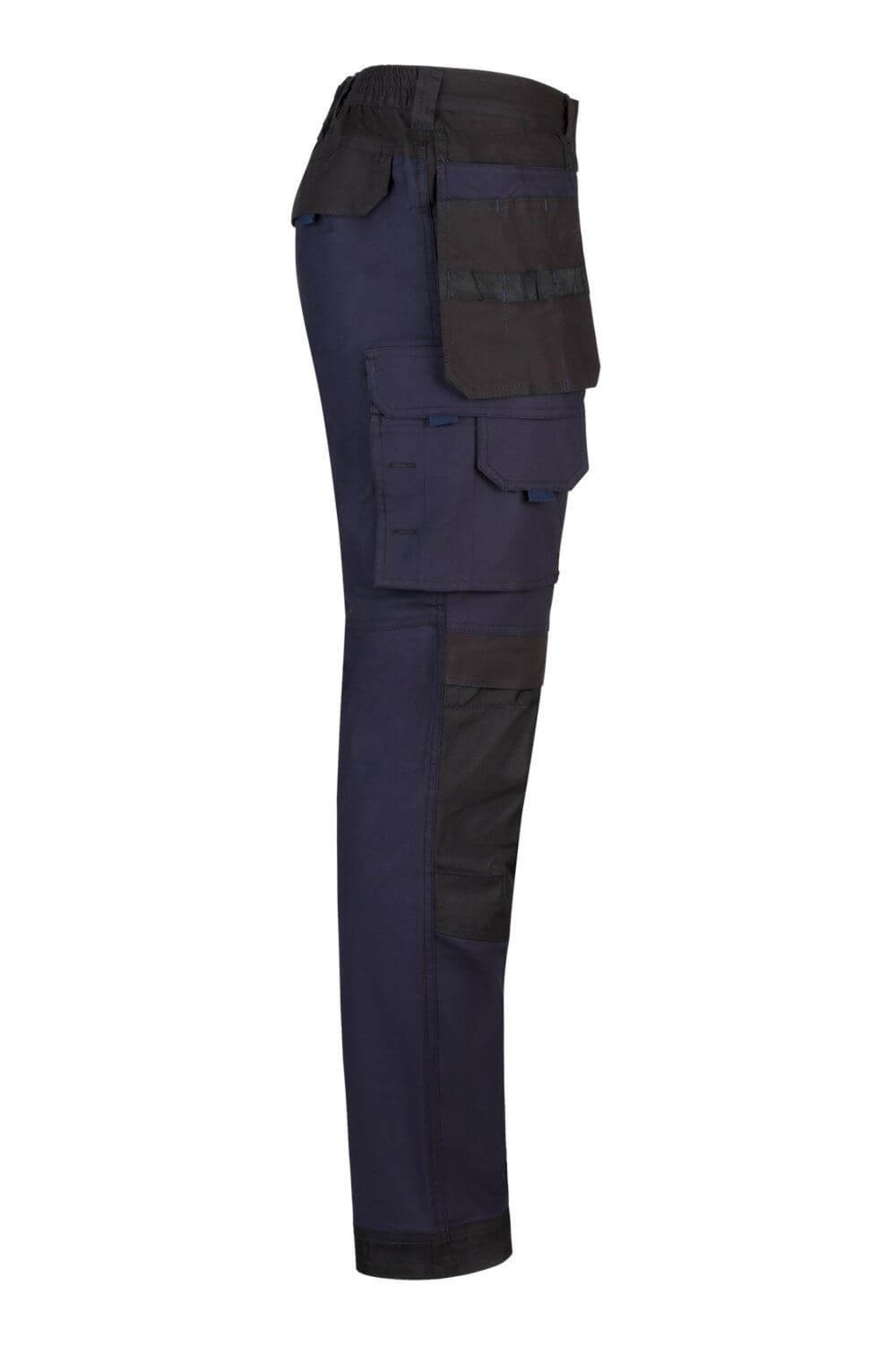 Calças Stretch Bicolor com Bolsos Flutuantes - Série 103019S