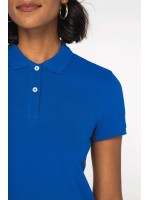 Polo eco-responsável em malha piqué de senhora