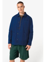 Casaco worker masculino ecol�gico com efeito lavado