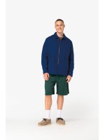Casaco worker masculino ecol�gico com efeito lavado