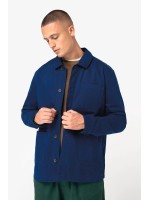 Casaco worker masculino ecol�gico com efeito lavado