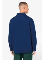Casaco worker masculino ecol�gico com efeito lavado