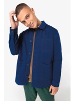 Casaco worker masculino ecol�gico com efeito lavado