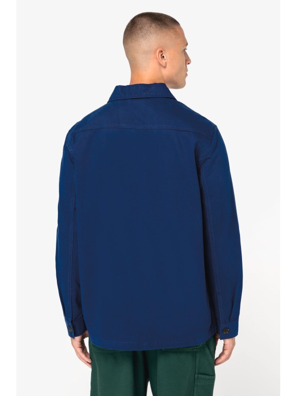 Casaco worker masculino ecol�gico com efeito lavado