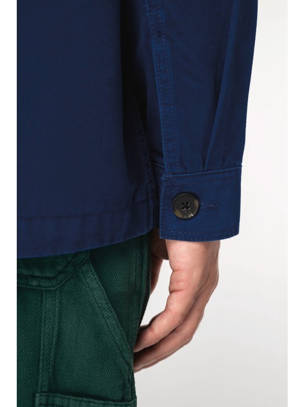 Casaco worker masculino ecol�gico com efeito lavado