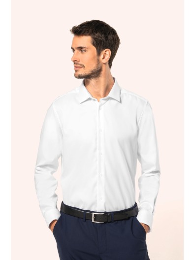 Camisa Oxford Pinpoint manga comprida - PK502 Camisa Oxford Pinpoint manga comprida - PK502