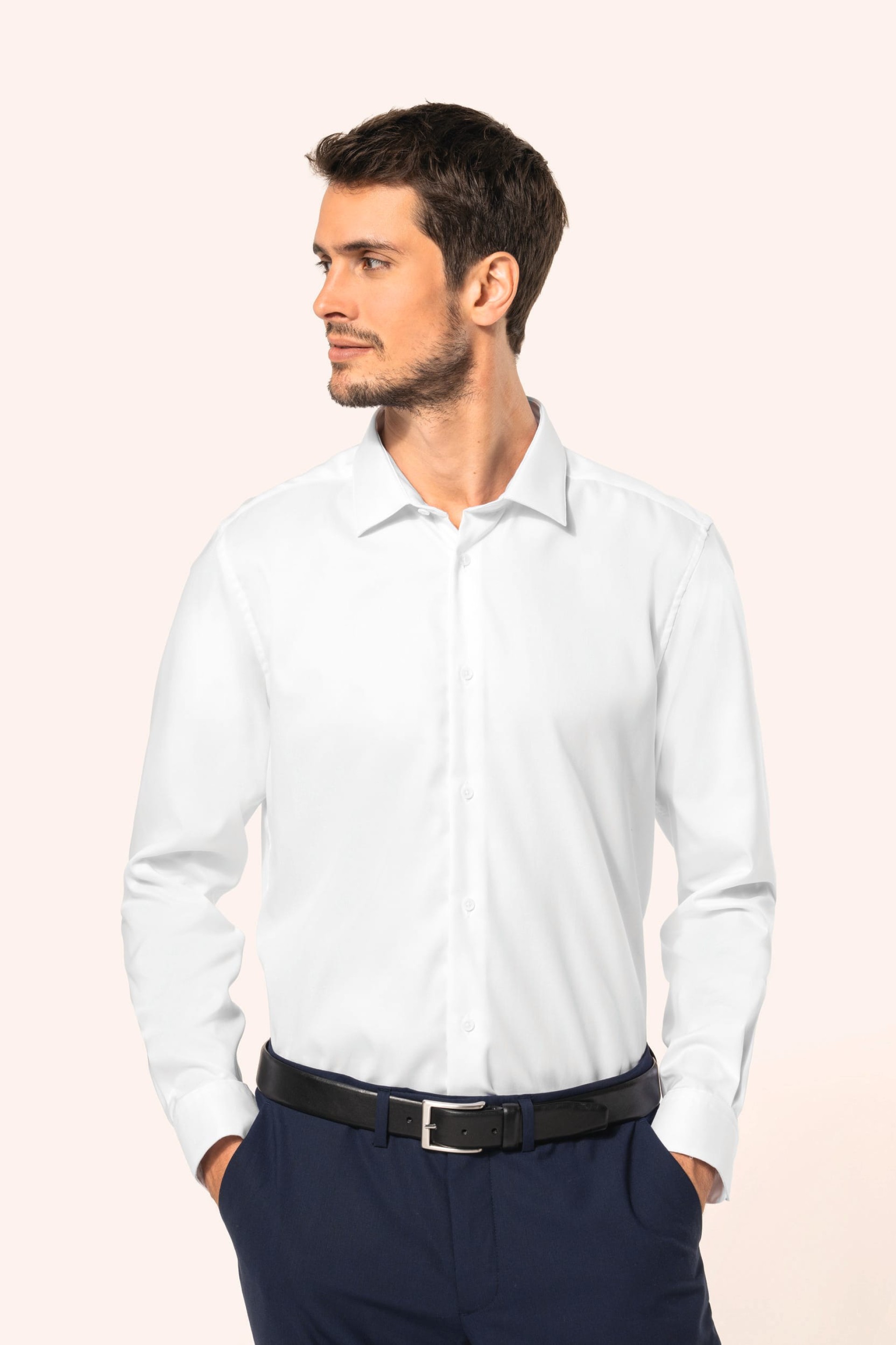 Camisa Oxford Pinpoint manga comprida - PK502