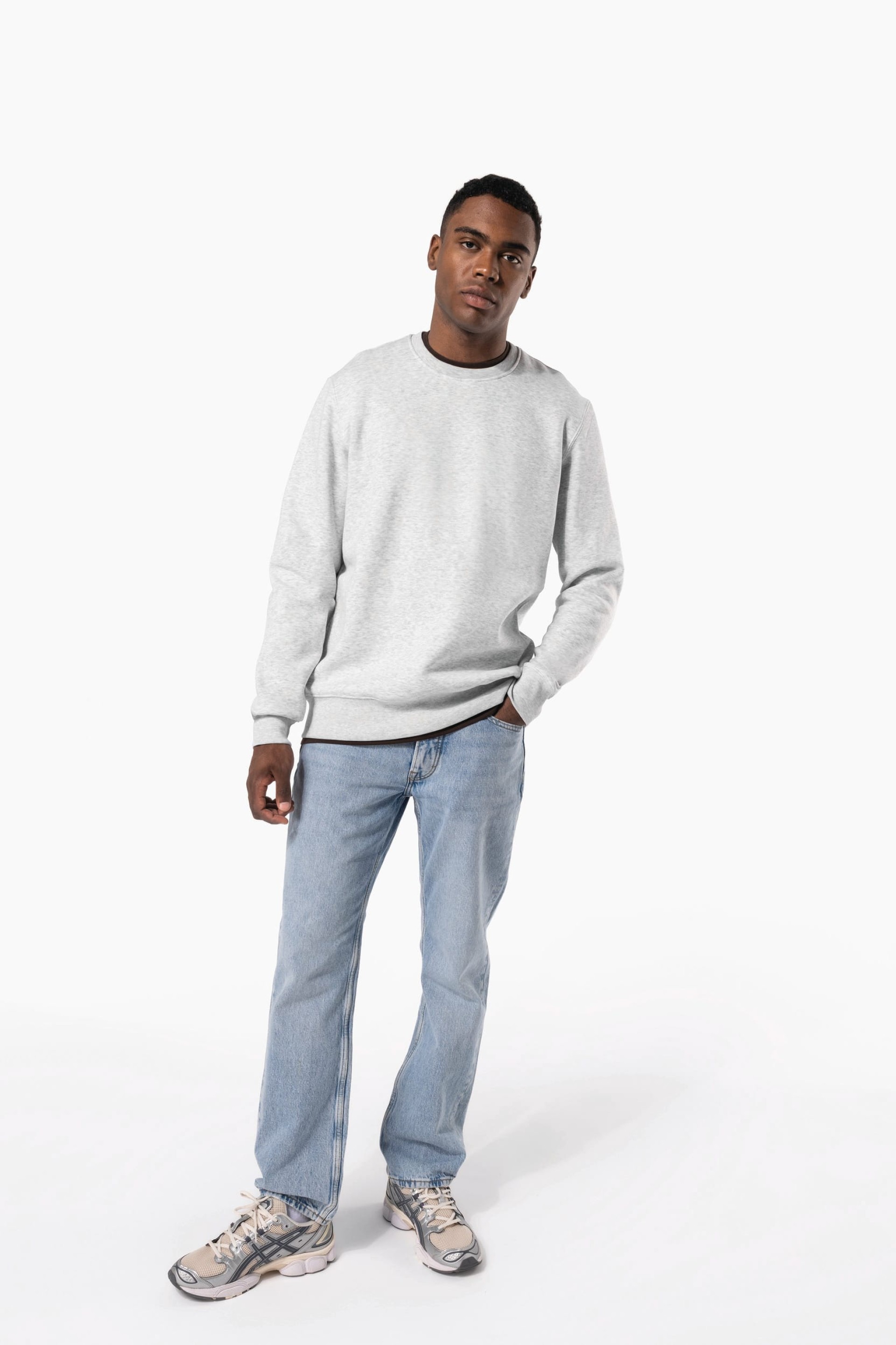 Sweatshirt com decote redondo - K488