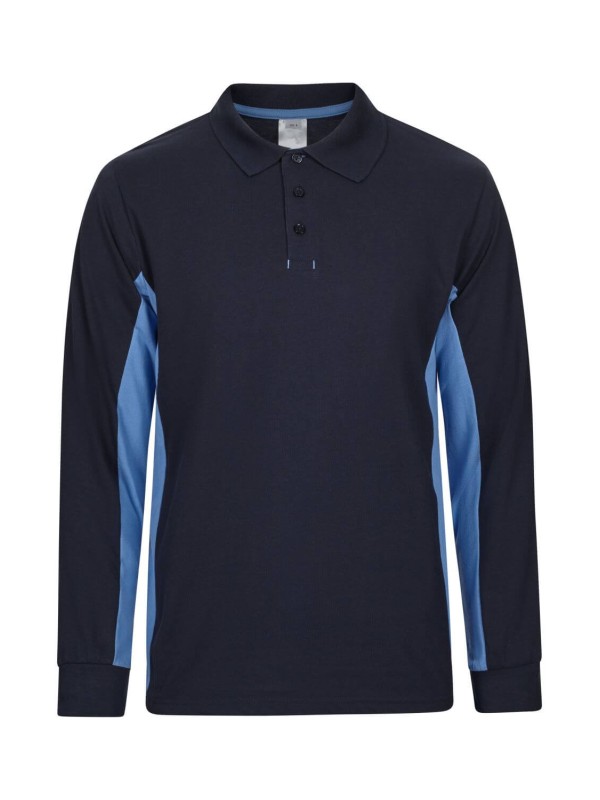 Polo Bicolor Manga Comprida S�rie 105514