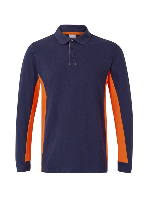 Polo Bicolor Manga Comprida S�rie 105514