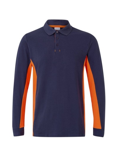 Polo Bicolor Manga Comprida S�rie 105514