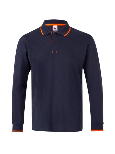 Polo Bicolor Manga Comprida S�rie 105515