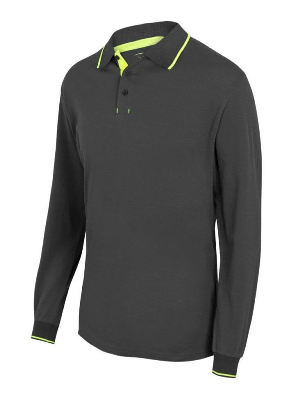 Polo Bicolor Manga Comprida S�rie 105515