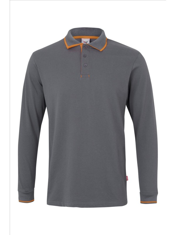 Polo Bicolor Manga Comprida S�rie 105515
