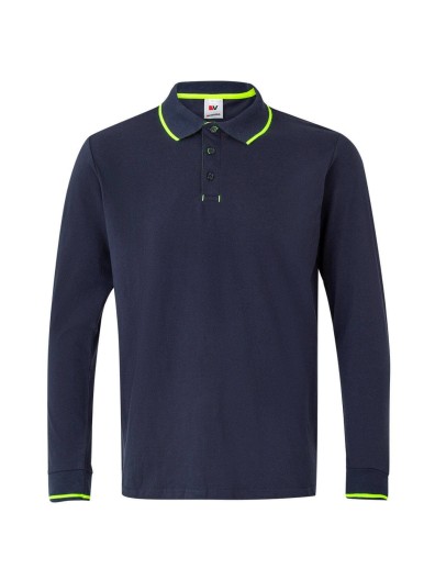 Polo Bicolor Manga Comprida S�rie 105515
