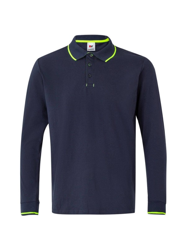 Polo Bicolor Manga Comprida S�rie 105515