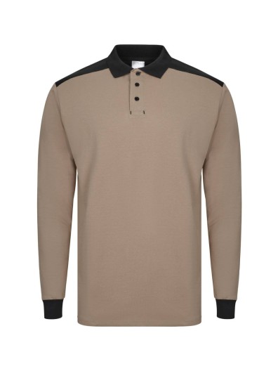 Polo Stretch Bicolor Manga Comprida S�rie 105529S