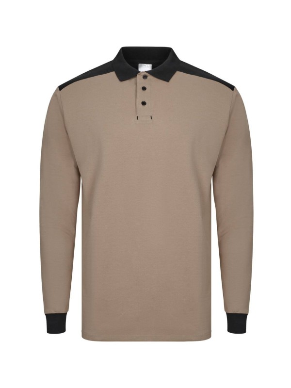Polo Stretch Bicolor Manga Comprida S�rie 105529S