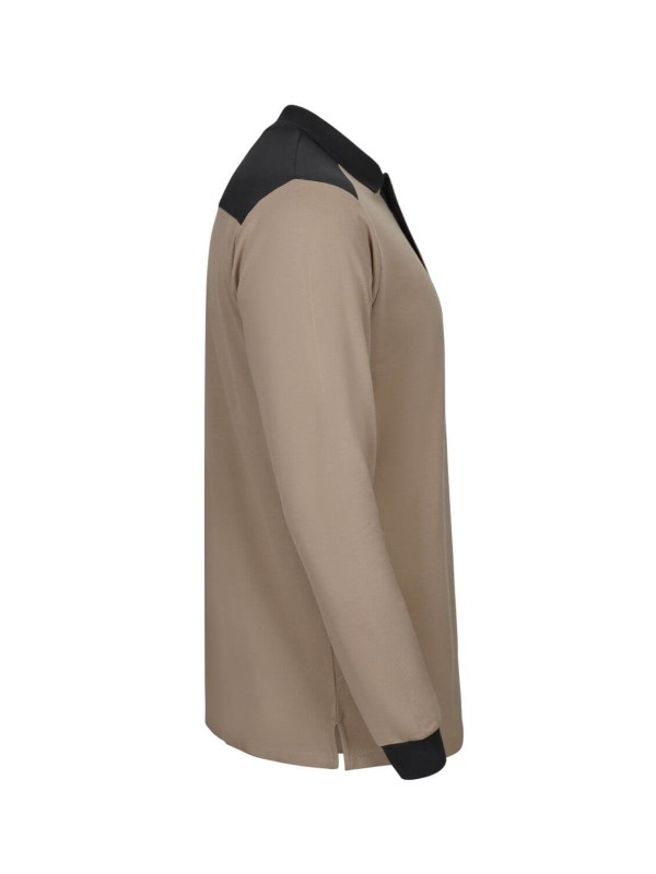 Polo Stretch Bicolor Manga Comprida S�rie 105529S