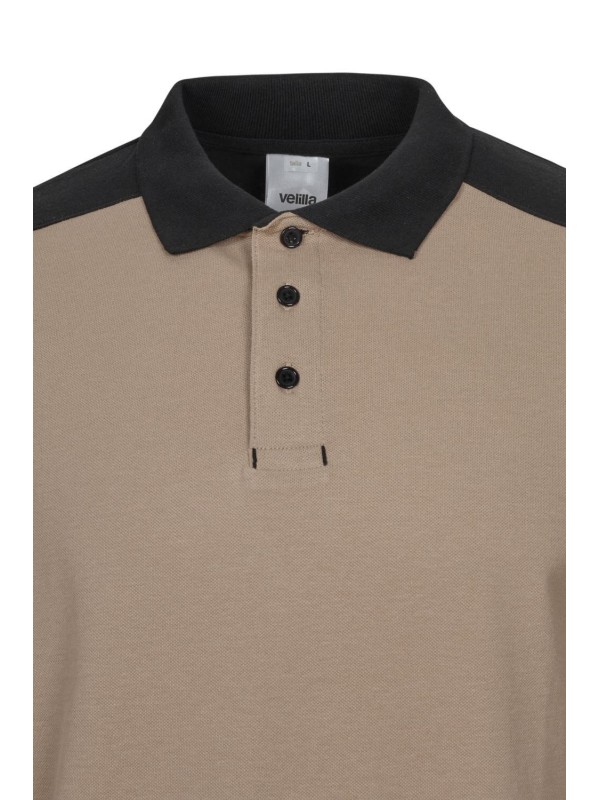 Polo Stretch Bicolor Manga Comprida S�rie 105529S